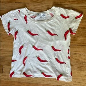 Wildfox Chili Pepper Shirt 🌶️🌶️🌶️